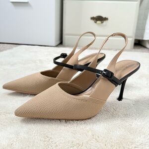 ‼️Elegant Beige Slingback Heels‼️